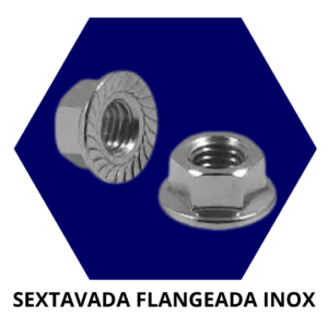 Sextavada Flageada Inox
